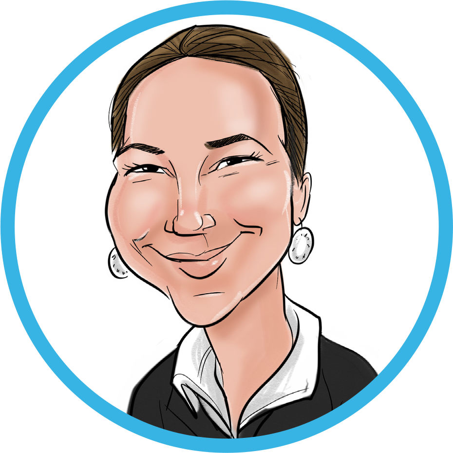 HollyMcFarland Julia Kebanli caricature headshot