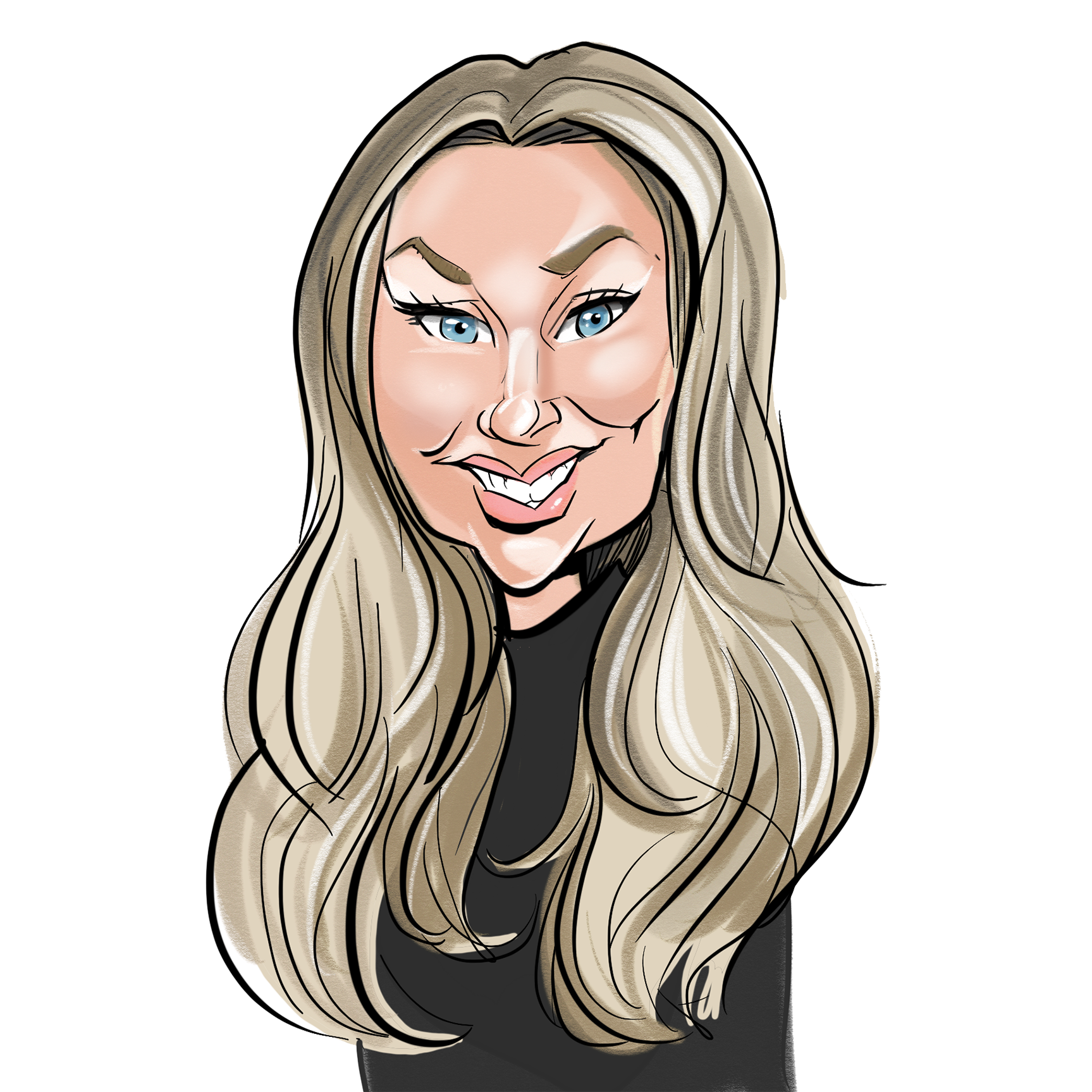 Lori Allen caricature headshot